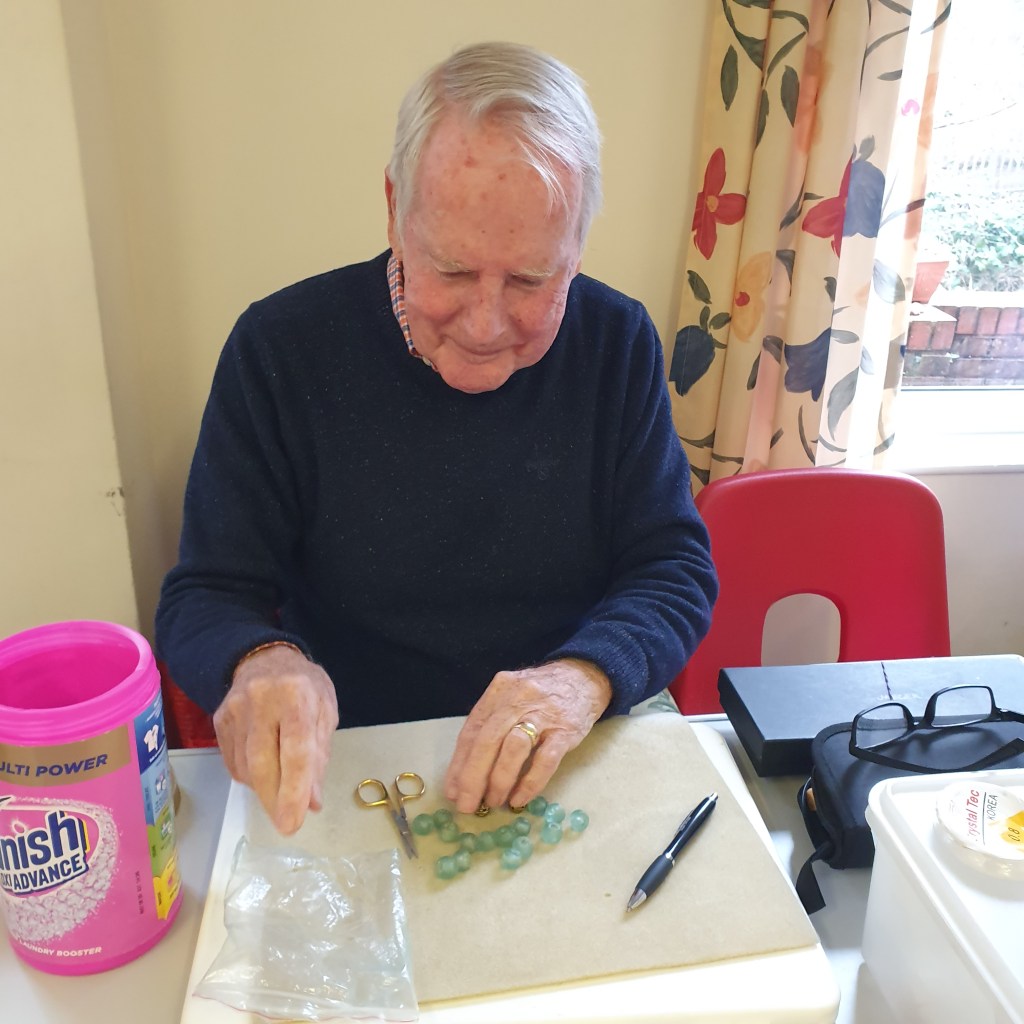 Bruce repairing some jewellery
